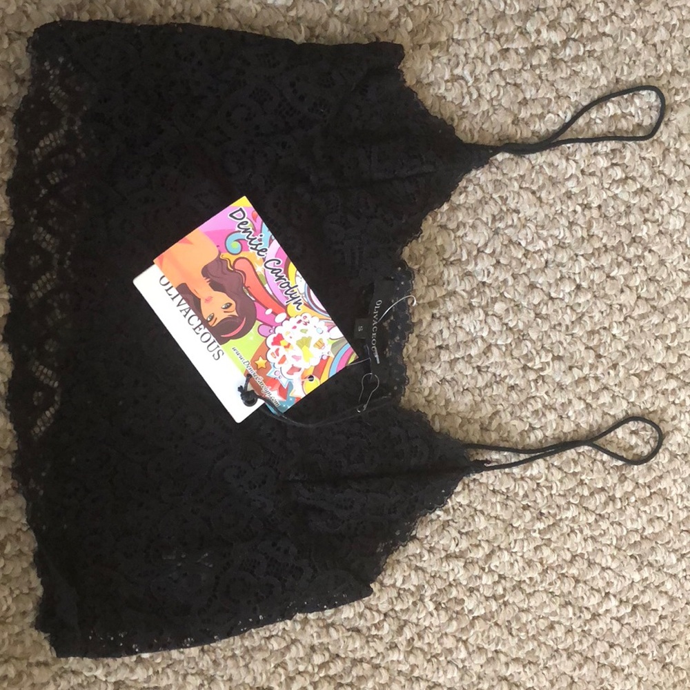 Black lacy camisole